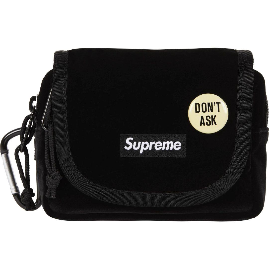 Supreme Velvet Mini Pouch Black - メルカリ
