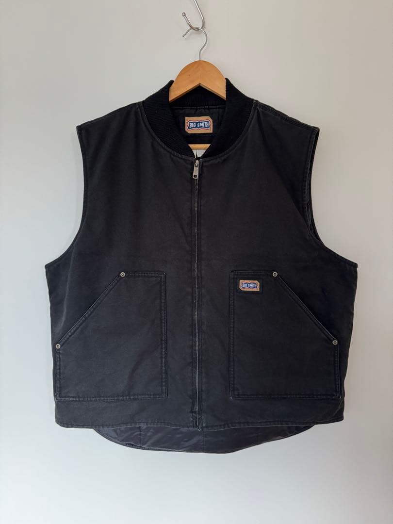 希少】良品 ビッグスミス ダックベスト XL ブラック フェード