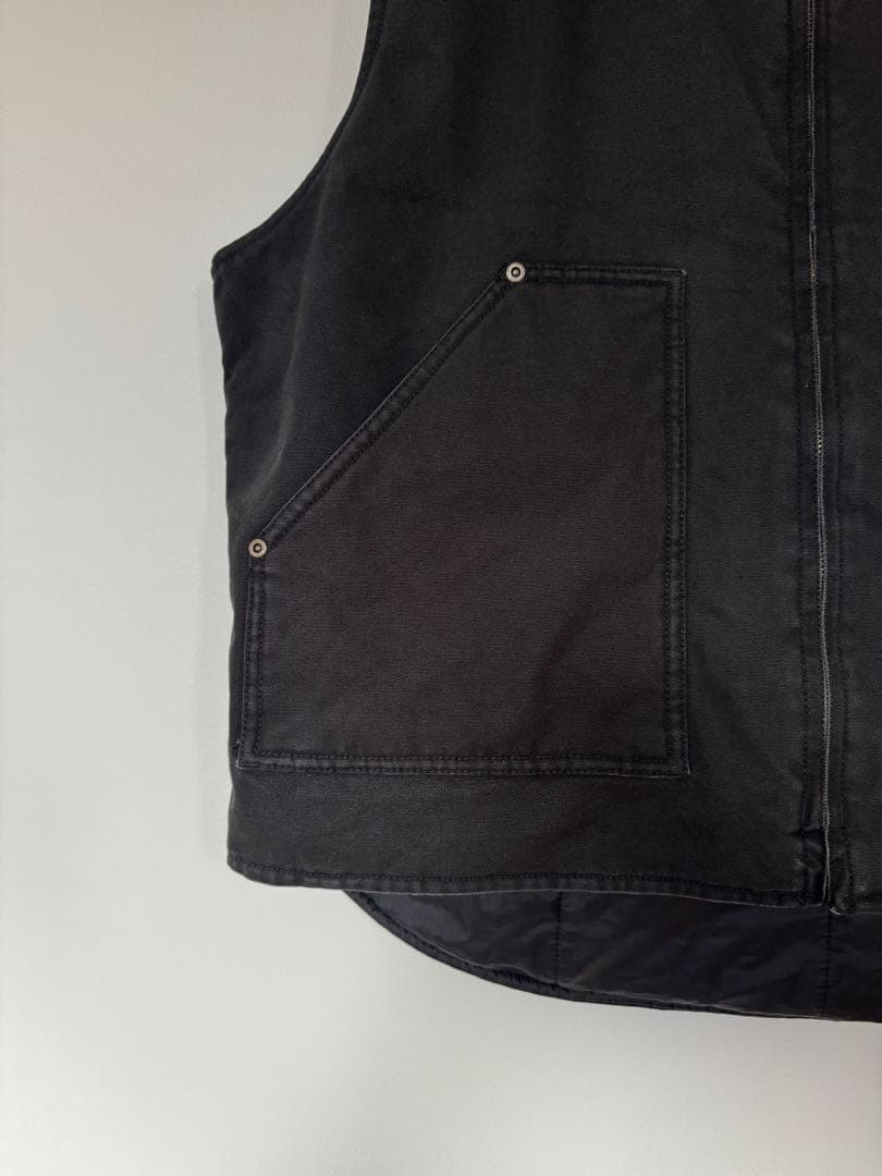 希少】良品 ビッグスミス ダックベスト XL ブラック フェード