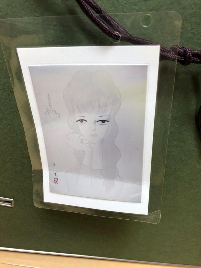 東郷青児 水彩画【夫人像】鑑定証付き - メルカリ