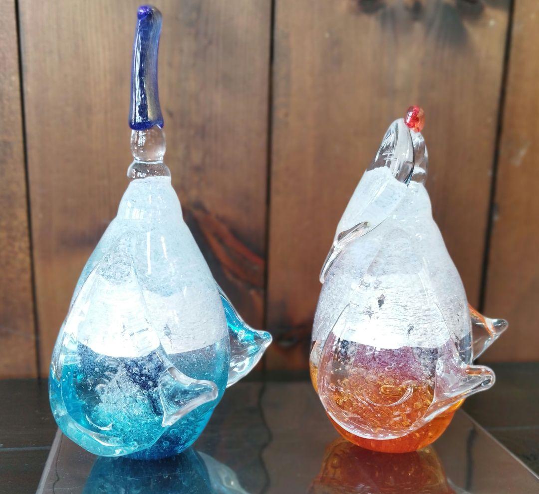 メル様売約済 新品 淡雪びな 硝子 おひなさま 置物