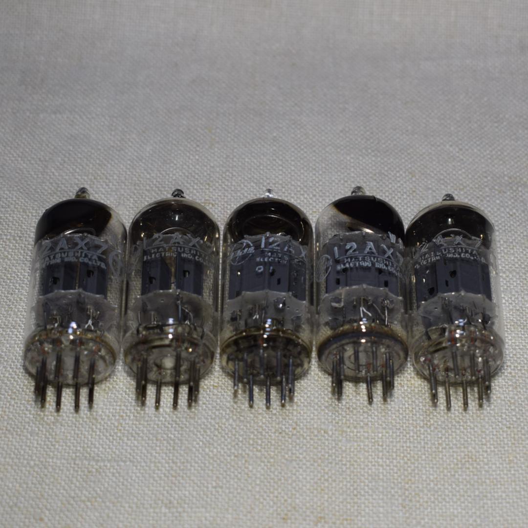 12AX7Ⓣ　松下製真空管5本セット Yahoo!オークション -「12ax7 (松下 ナショナル)」の落札相場・落札価格