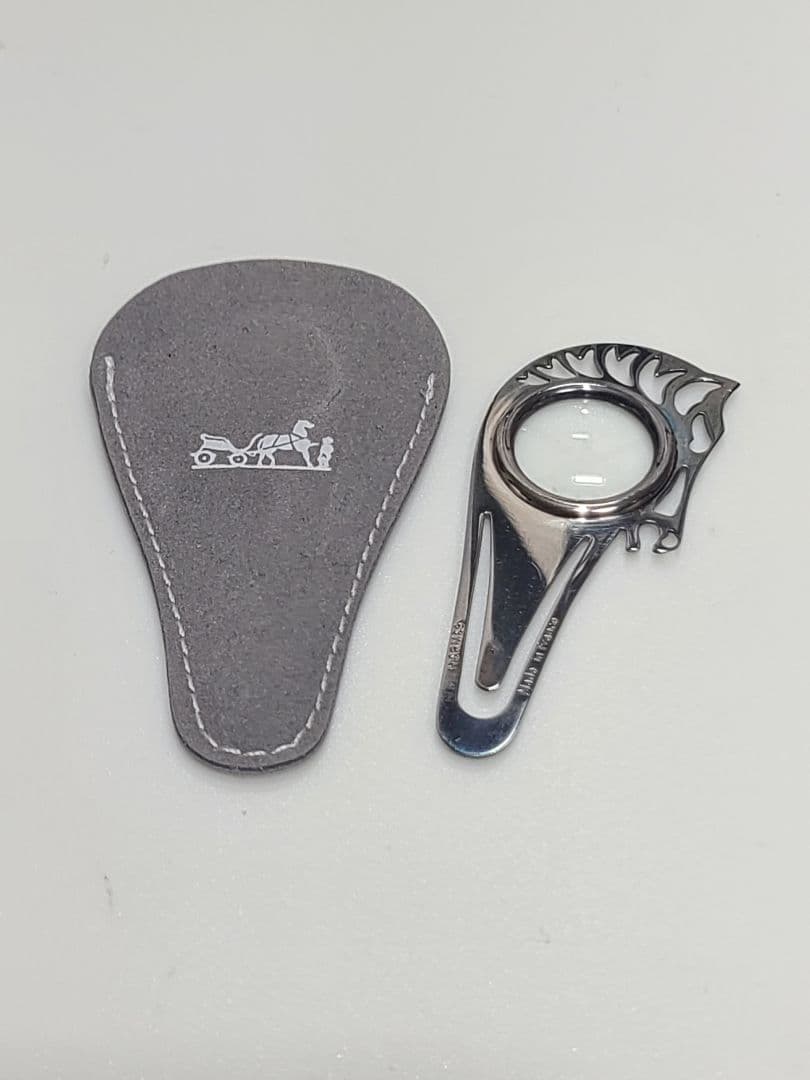 エルメス シュヴァル ホース ルーペ マネークリップ ブックマーク