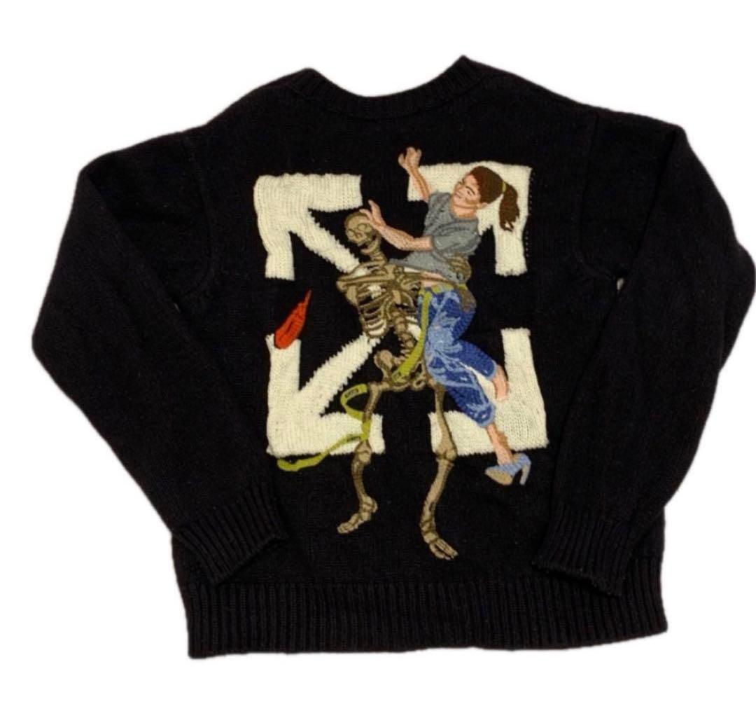 希少】OFF-WHITE パスカルニット セーター 宮川大輔着用 - メルカリ