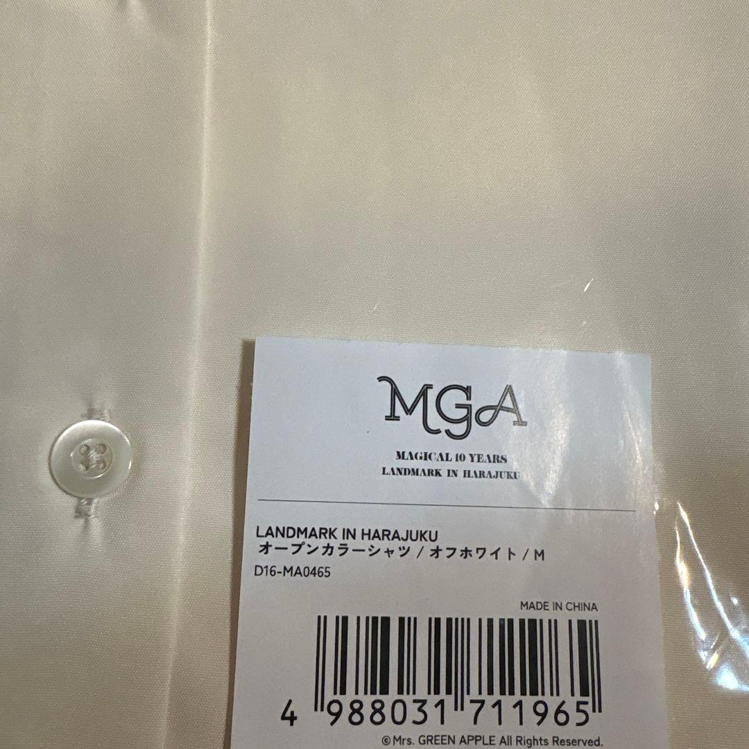 新品 Mrs.GREEN APPLE オープンカラーシャツ オフホワイトMサイズ