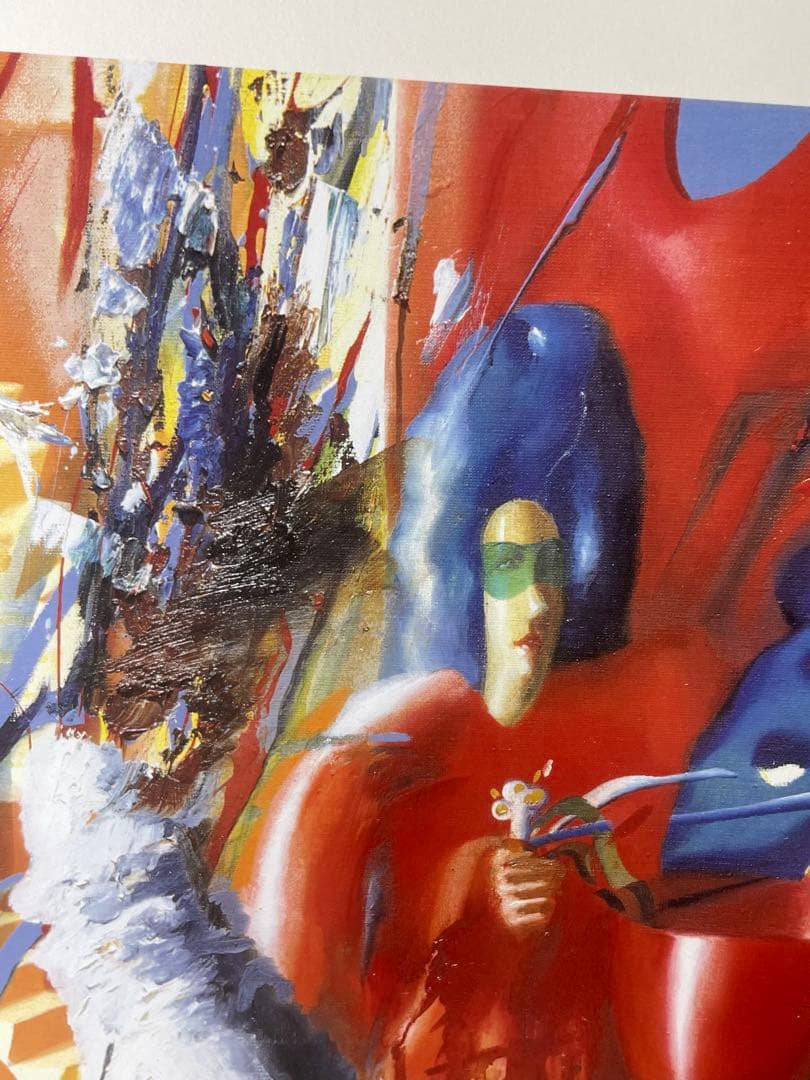 限定77/250》オルガ・グレチナ シルクスクリーン絵画ダンサー84*63cm