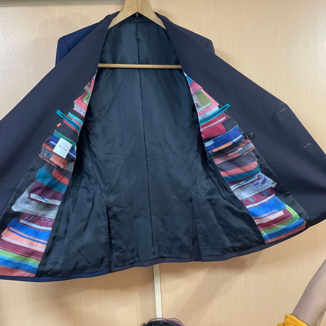 Paul Smithパリコレ出品作ネイビー ダブルブレスト スーツ