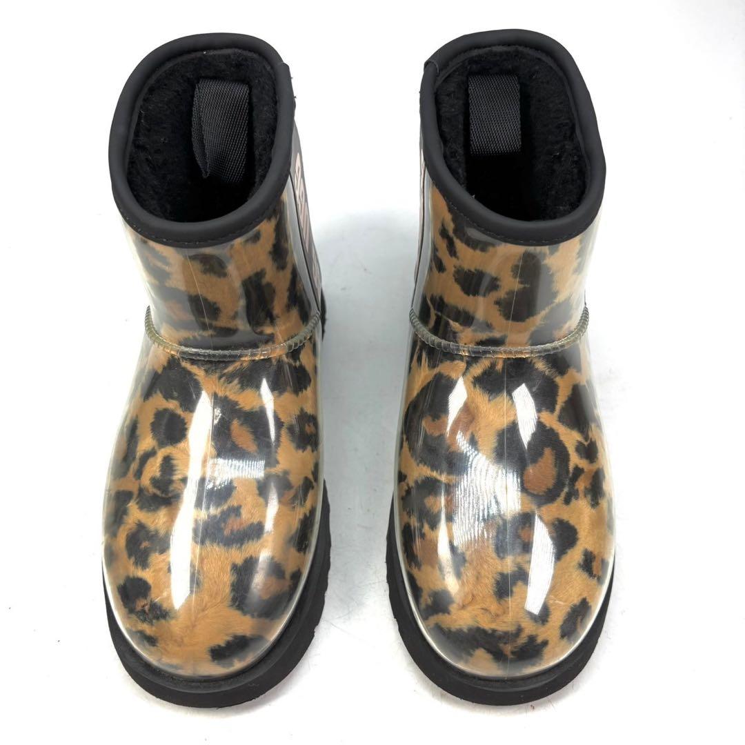 UGG アグ レインブーツ レオパード ヒョウ柄 ムートン 22 - メルカリ