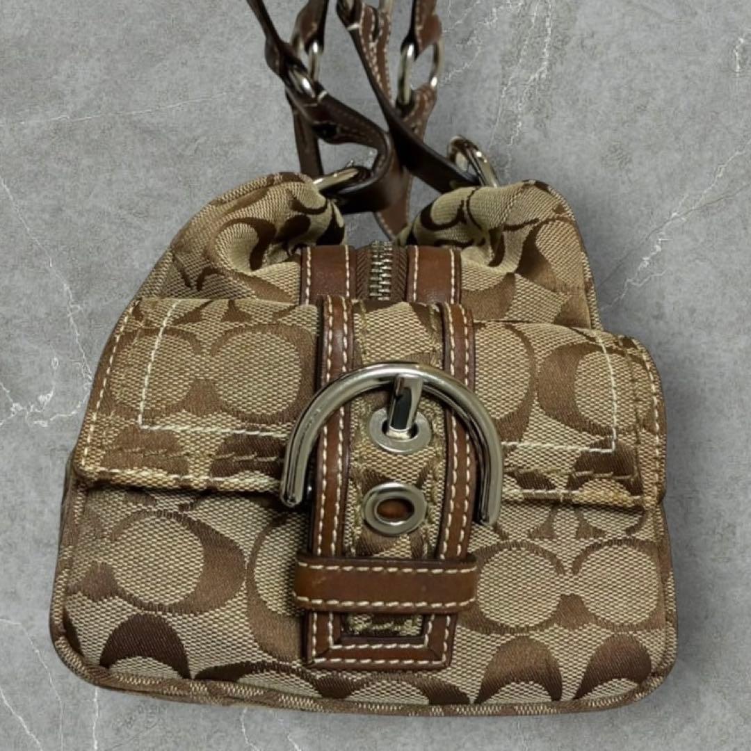 COACH Y2K signature 6belt boston bag - メルカリ