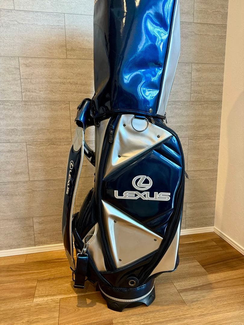 LEXUS ゴルフキャディバッグ ネイビー/シルバー - メルカリ