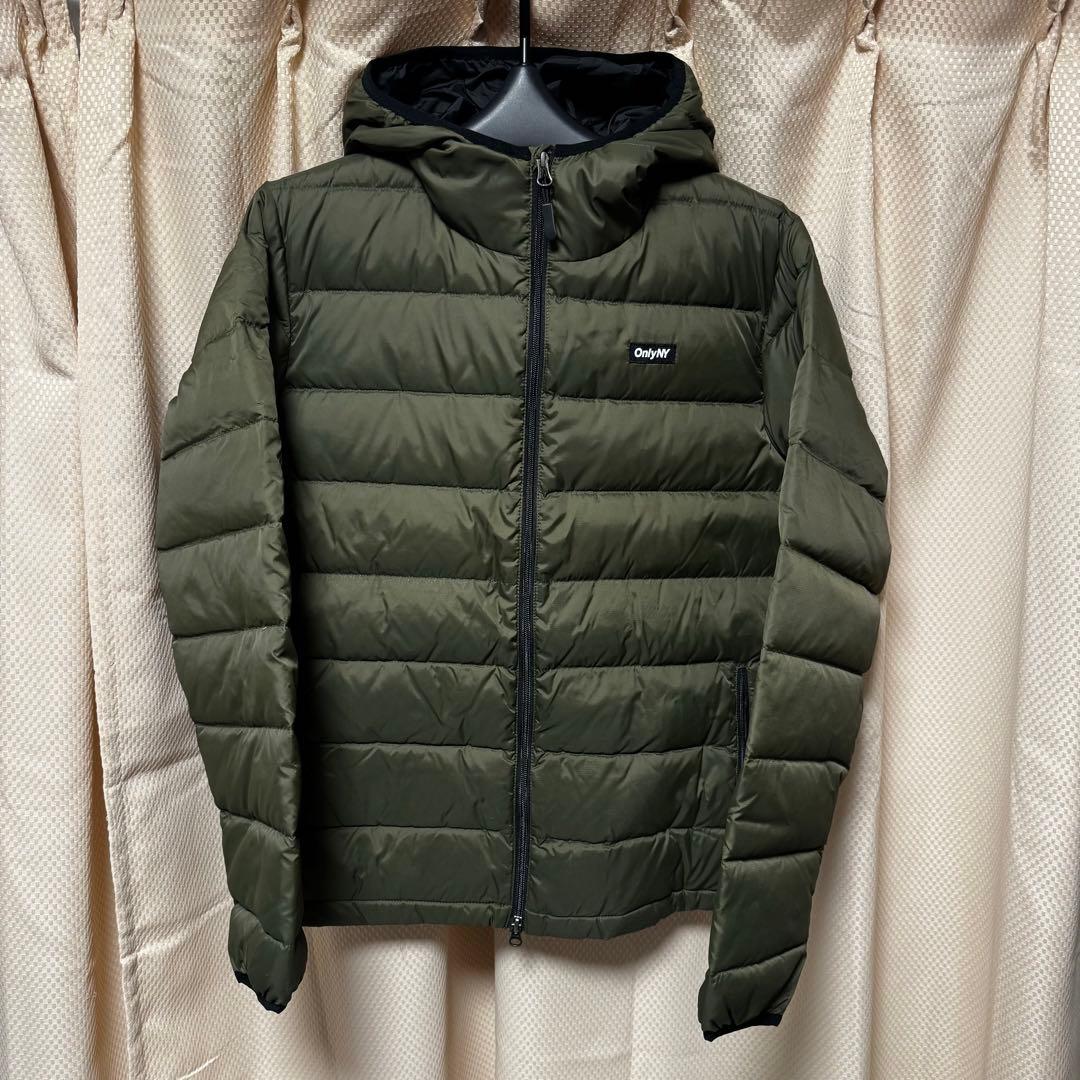 OnlyNY フード付きダウンジャケット オリーブドラブ