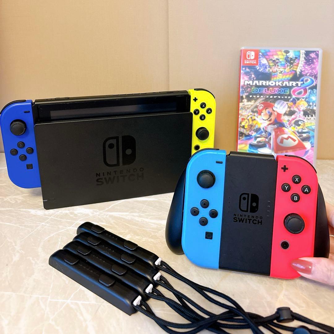Switch本体&マリオカート(ジョイコン4つ付き 楽天市場】nintendo switch 本体 マリオカートセットの通販