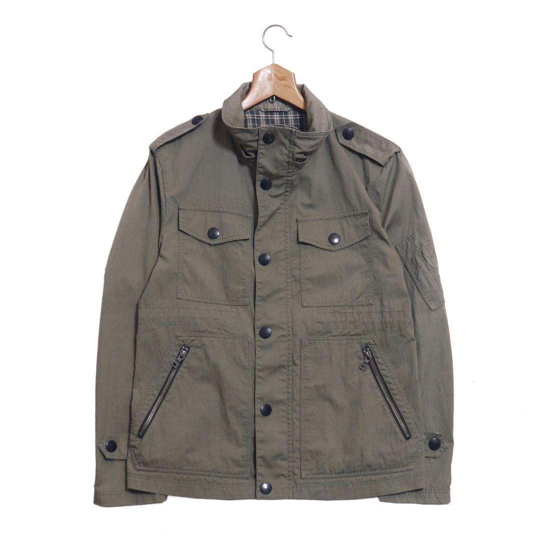 BURBERRY BLACK LABEL ミリタリージャケット Mサイズ カーキ - メルカリ