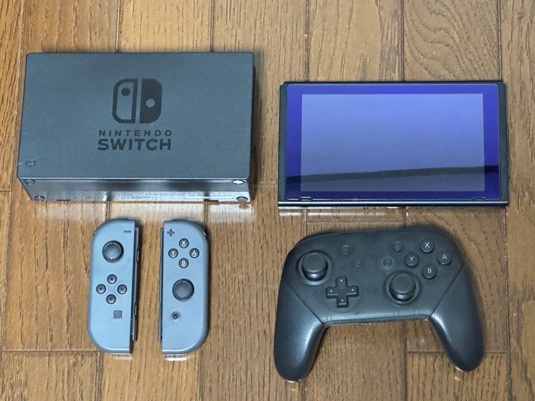 Nintendo Switch グレー　プロコンセット 20％OFFクーポンで4,784円】2台セット Nintendo Switch Pro