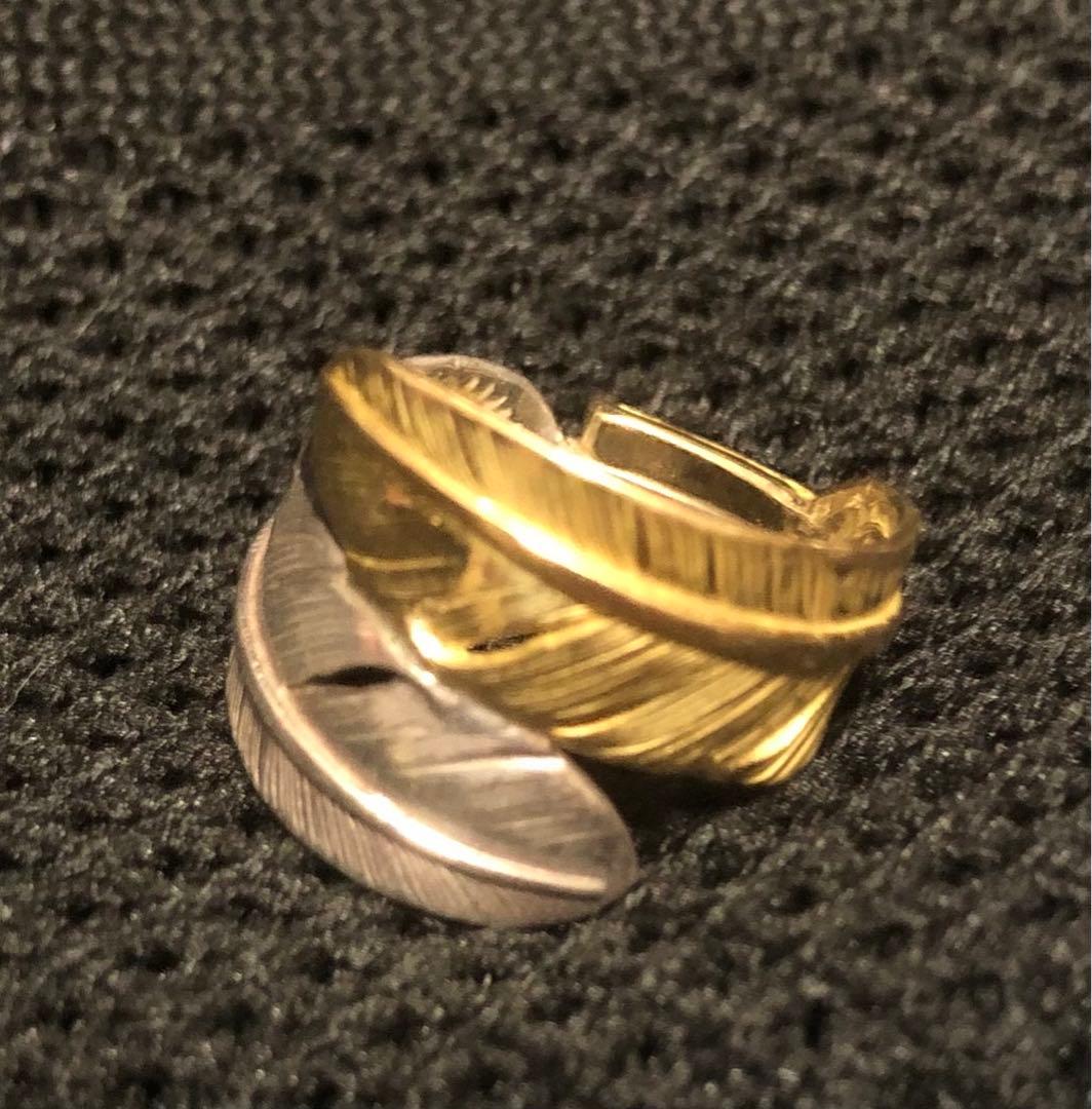 TOM様専用出品商品 貴重 フェザーリング 金銀コンビ 指輪