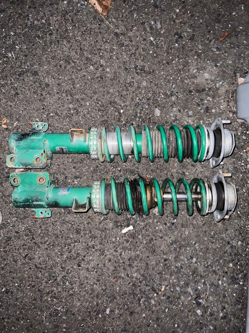 L375Sタント テイン車高調+他車種リアバネ流用セット 嫁車車高短顔真赤