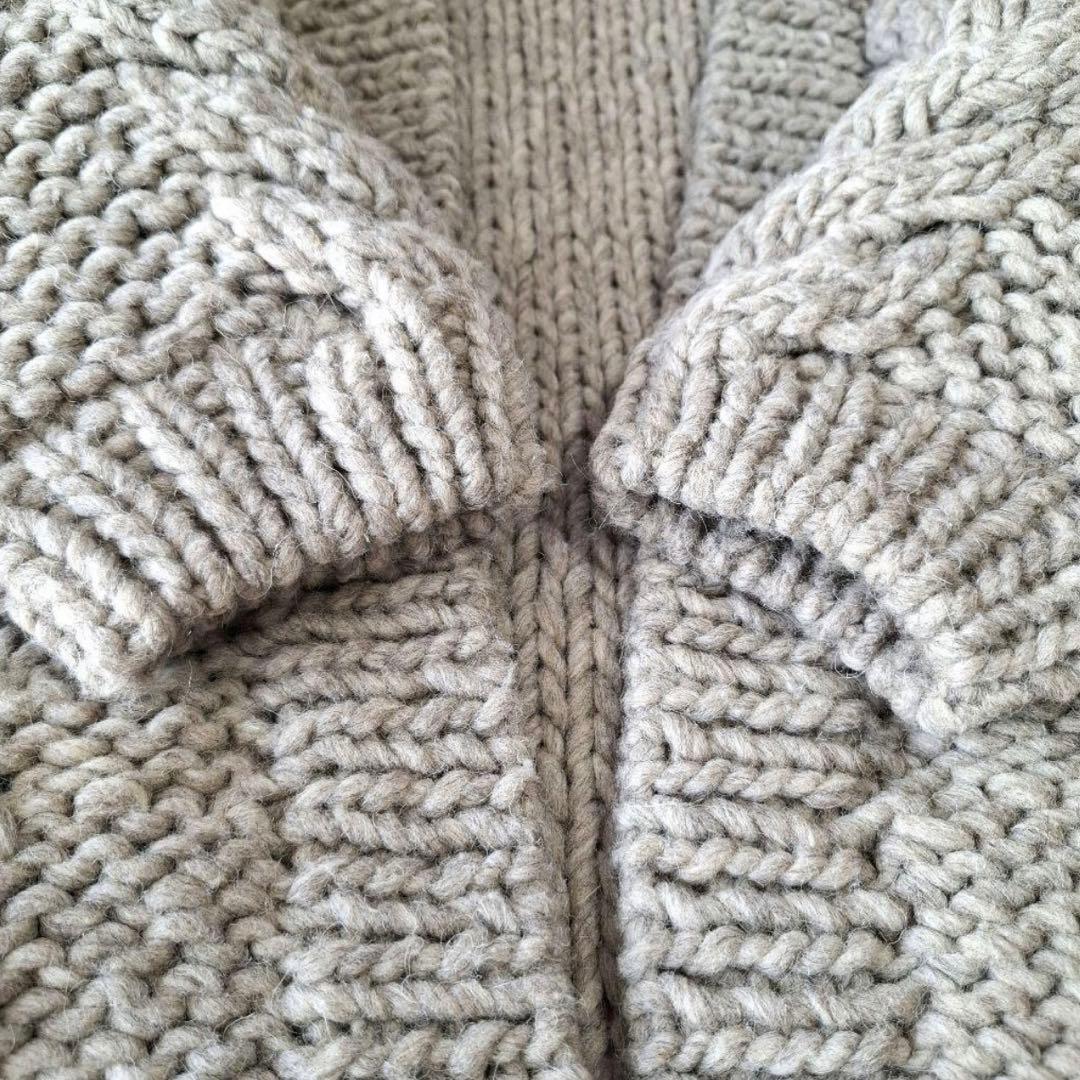 TODAYFUL トゥデイフル ケーブルハンドニットカーディガン グレー 38