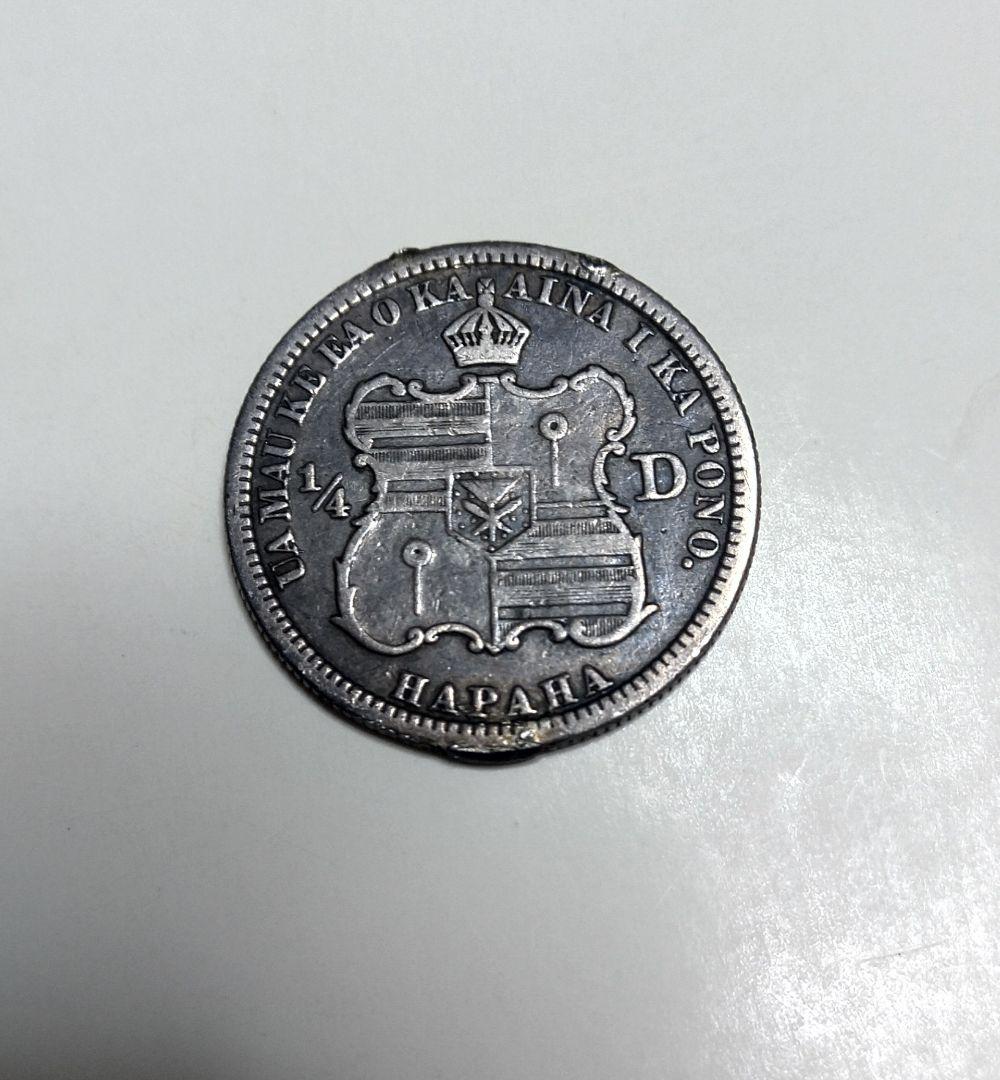 ハワイ 銀貨 1/4 D 本物保証 - メルカリ