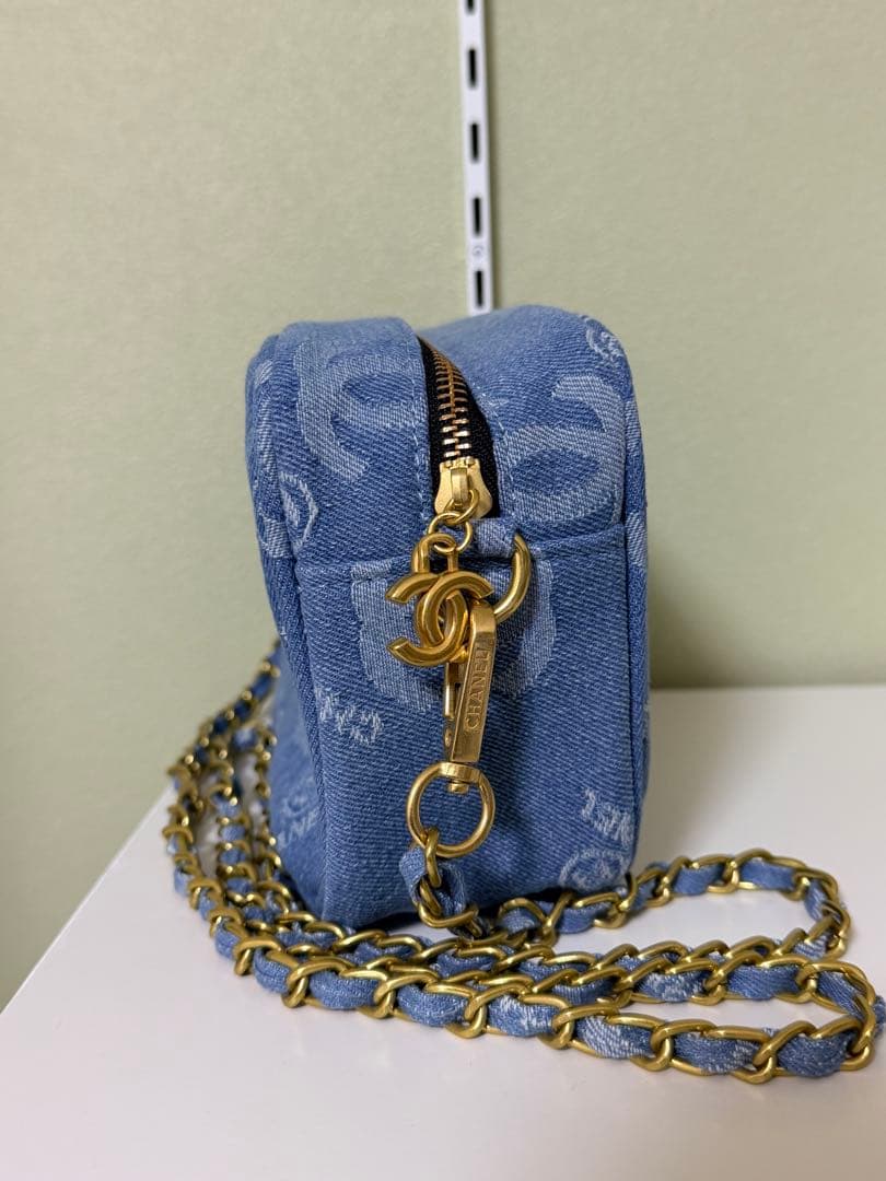 CHANEL ノベルティ ブルー デニムショルダーバッグ you - メルカリ