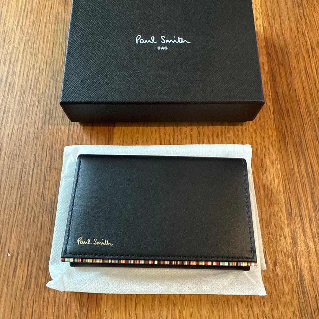 Paul Smith 名刺入れ 黒 レザー - メルカリ
