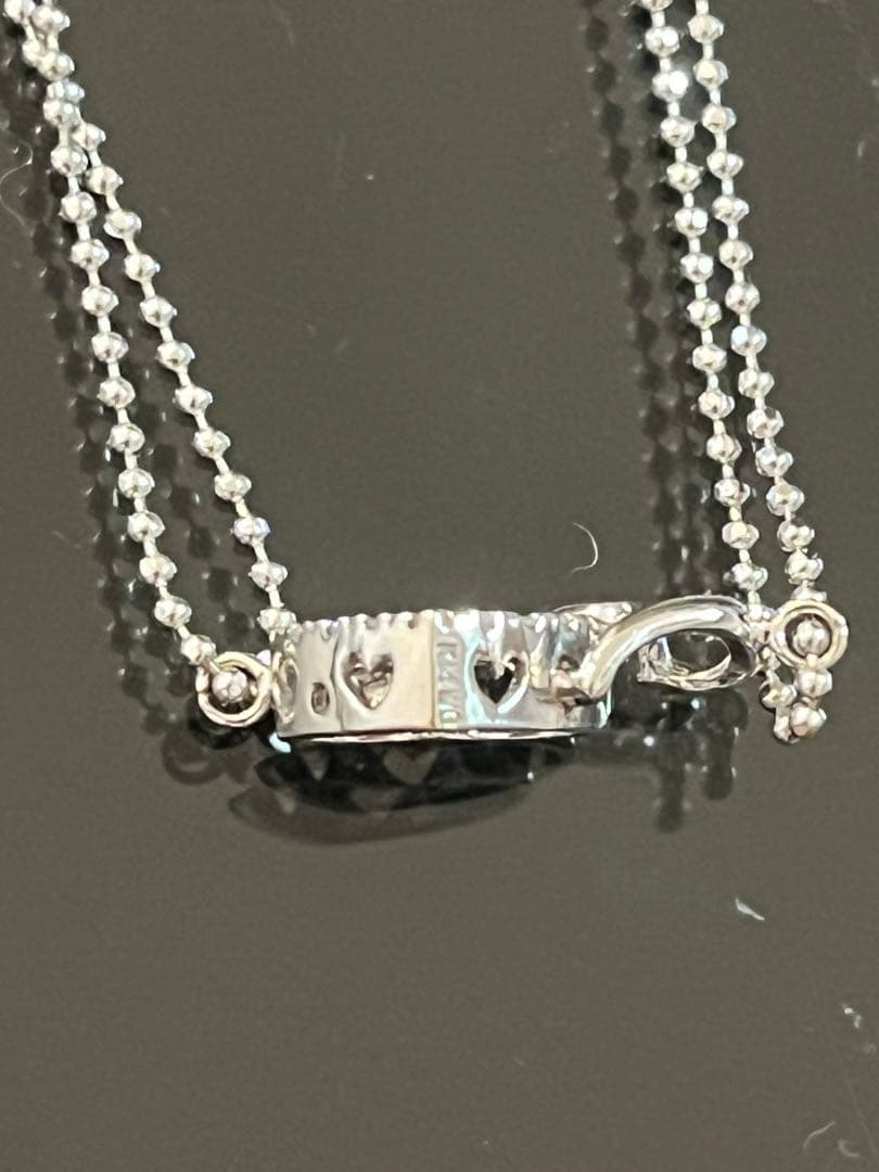 希少！超美品TSUTSUMI/14kWGダイヤ・アンクレット