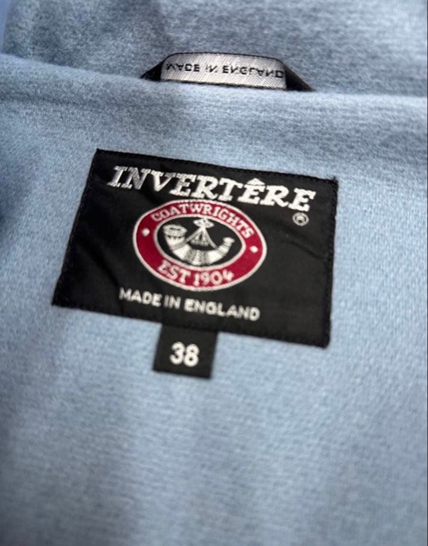 INVERTERE 未使用サンプル品INVERTERE ダッフルコートBIRMINGHAM水色38