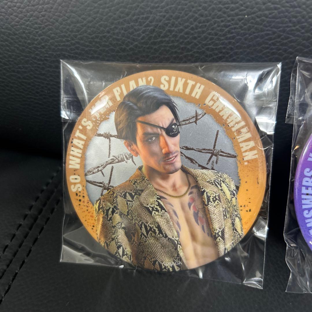 セガラッキーくじ 龍が如く 真島吾朗HISTORY F賞 コレクション缶バッジ