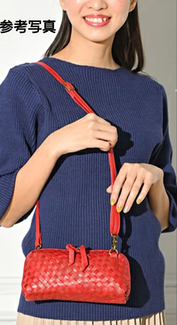 ポニー レザー メッシュ お財布ポシェット ショルダー バッグ 斜め掛け