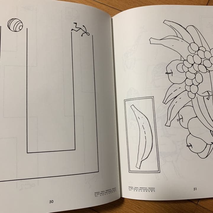 フロスティッグ視知覚能力促進法、学習ブック 初級、中級，上級用 全6