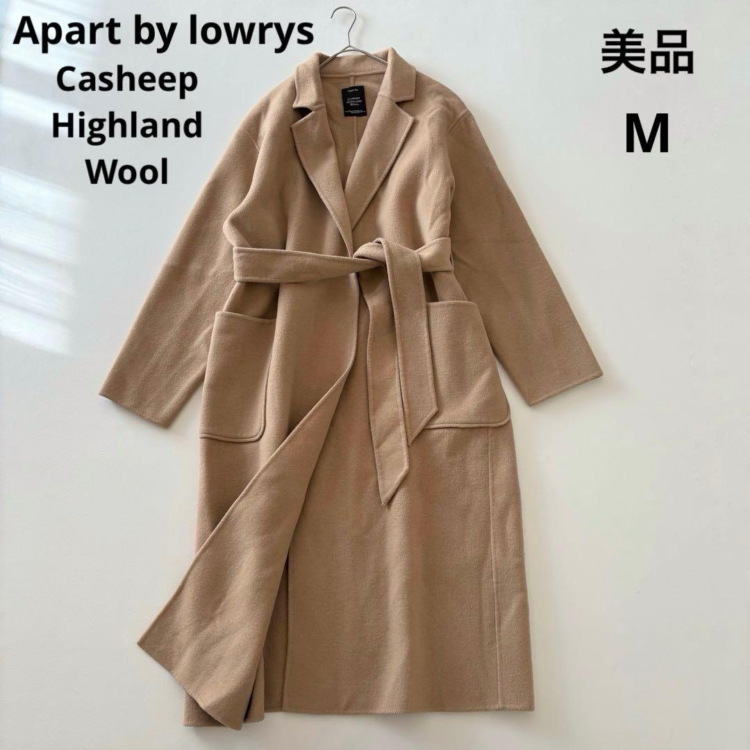 □美品アパートバイ【定価2.4】casheepリバーコート ガウンコート