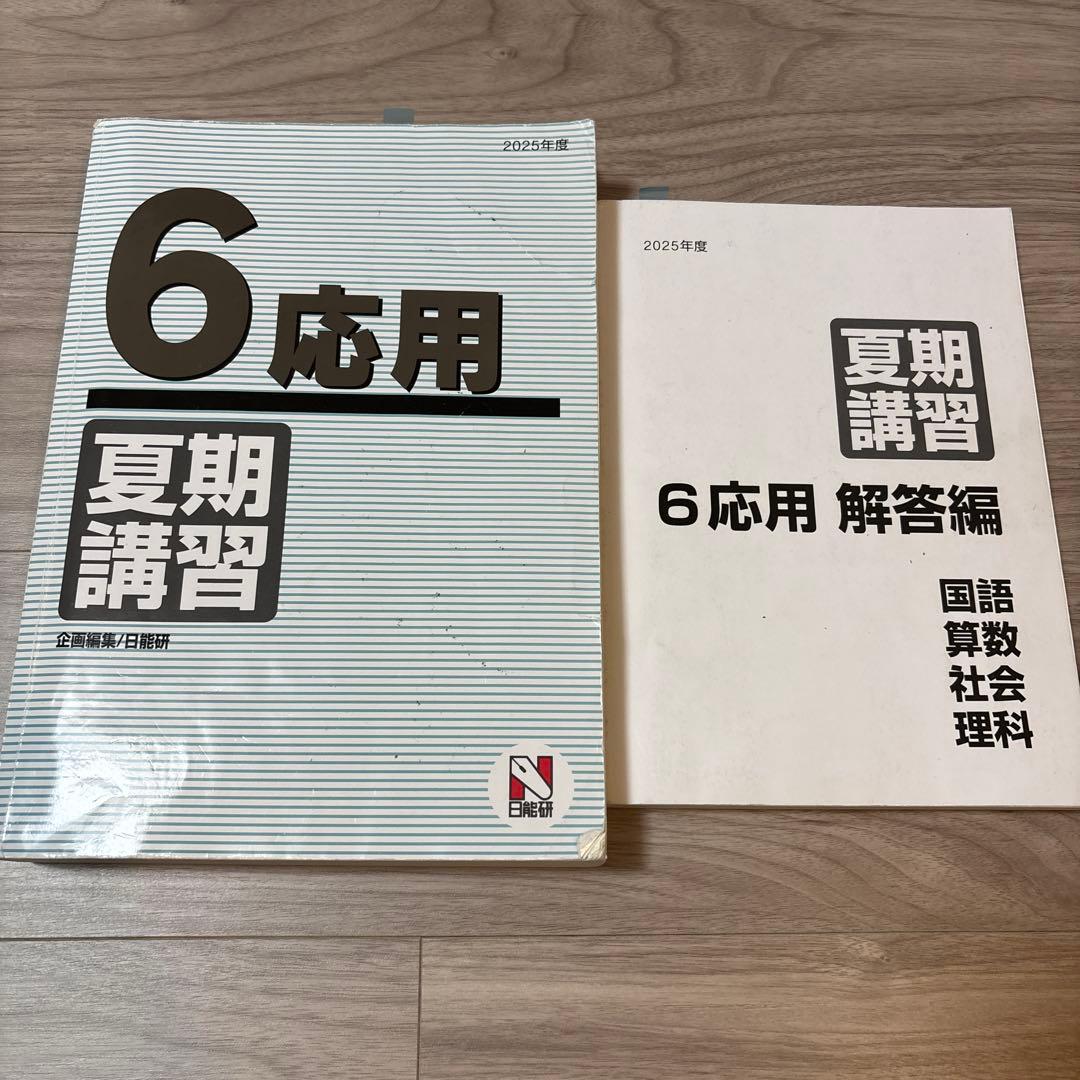 日能研 6年 応用 夏期講習 2025年度版 - メルカリ