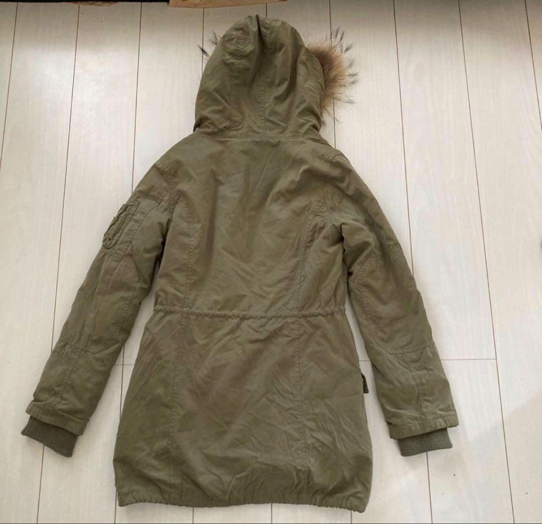 y2k グランジ 平成ギャル モッズコート ヒョウ柄 3way ファー付き