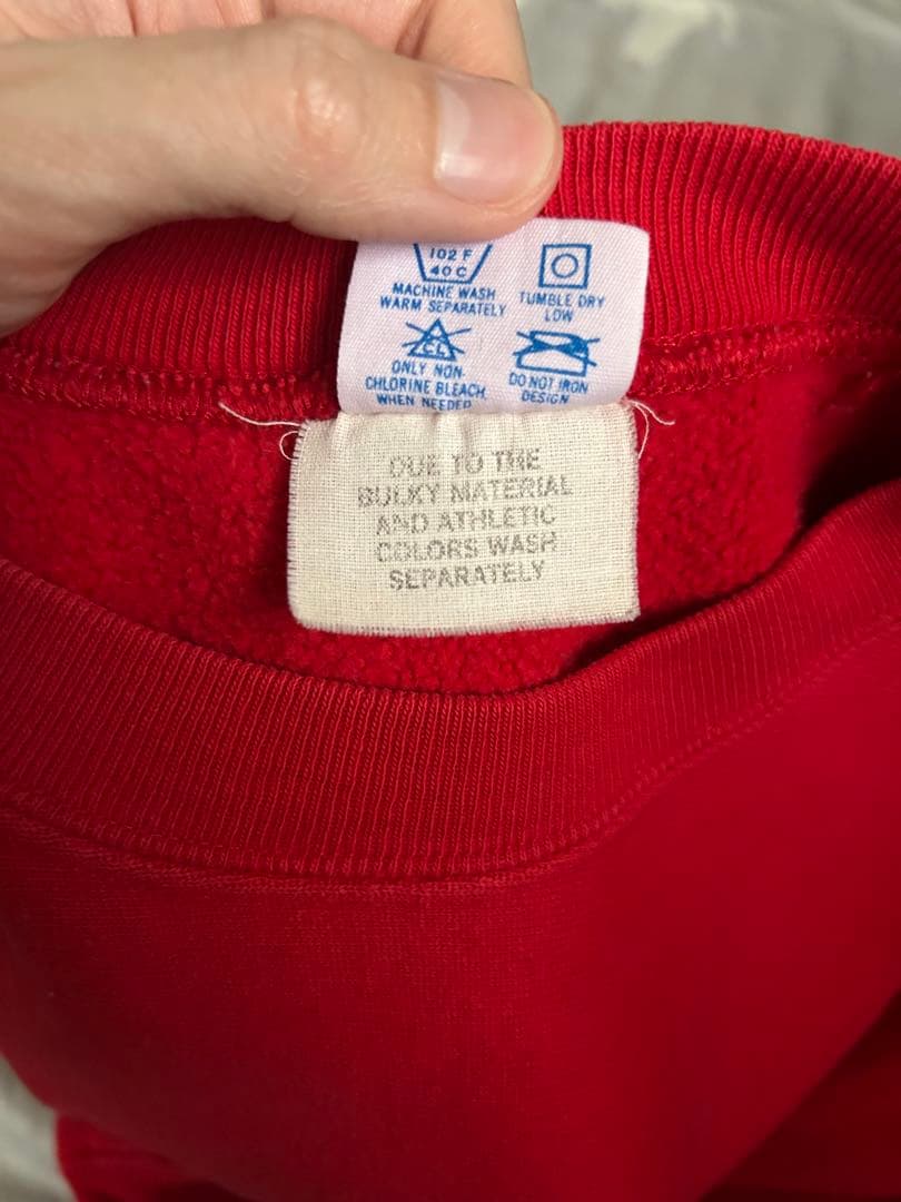 XXL 80s Champion OHIO オハイオ リバースウィーブ RED - メルカリ