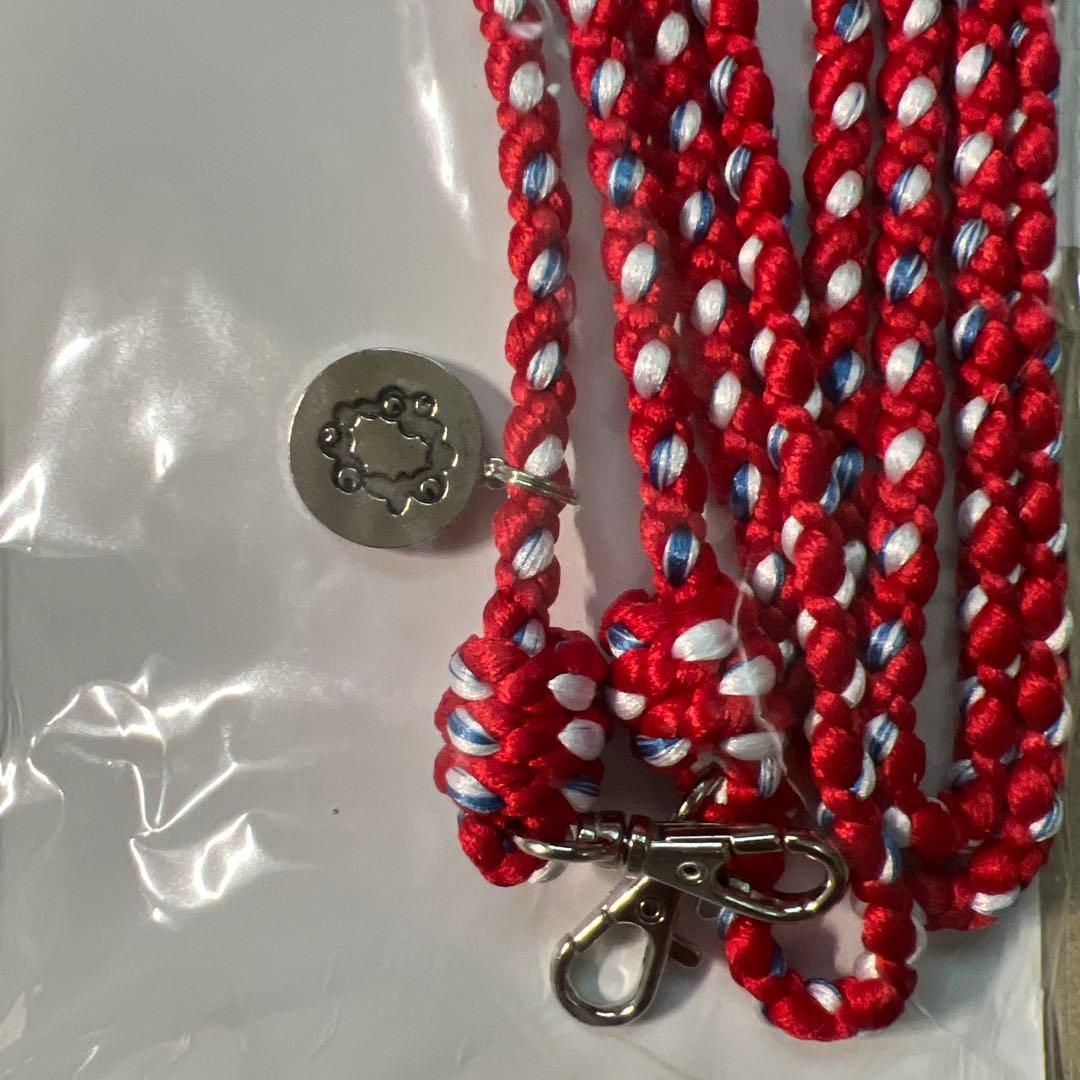 新品未使用】EXPO 2025 公式ロゴ 組紐ショルダーストラップ 赤・白・青