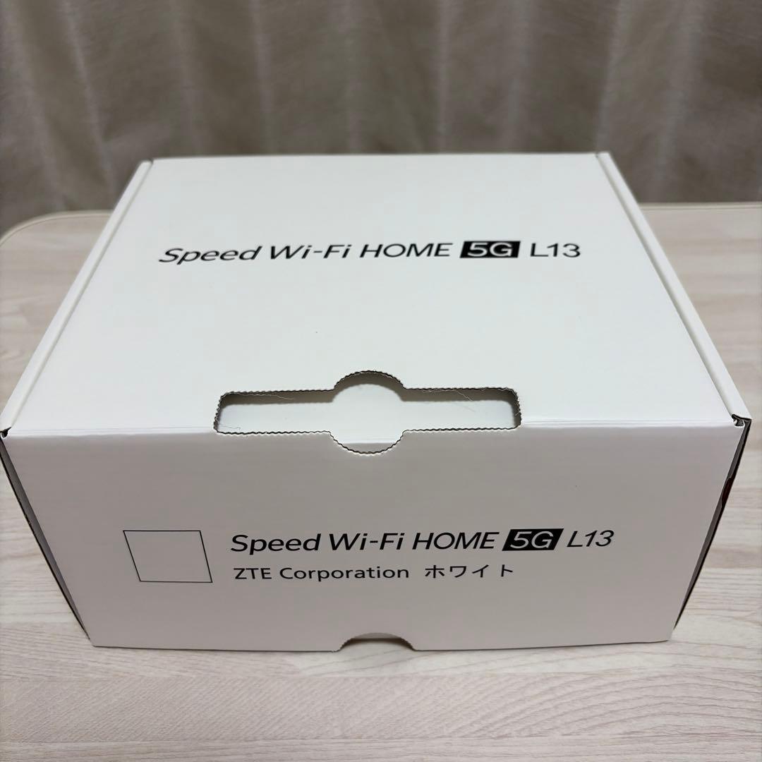 【新品未使用】ZTE Speed Wi-Fi  5G L13 ホワイト ZTE 「新品 未使用品」ZTE Speed Wi-Fi HOME 5G L13 ホワイト[ZTR02SWA