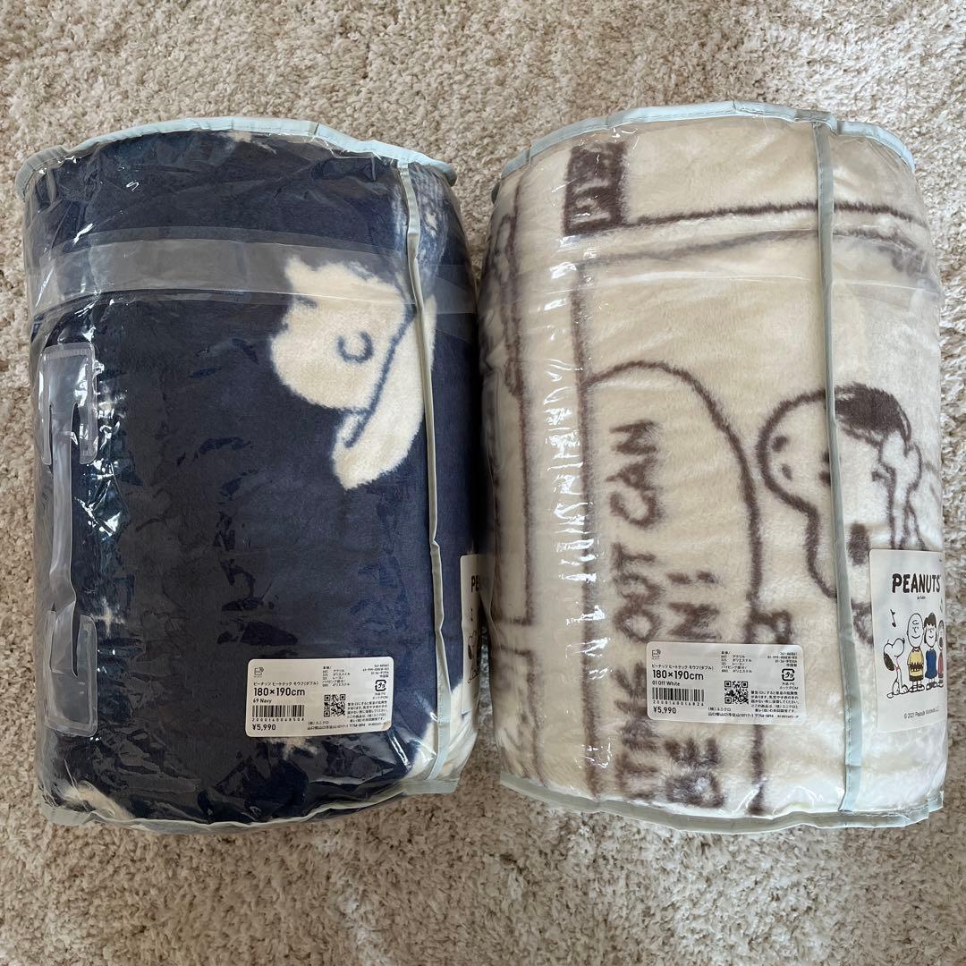 ユニクロ ヒートテック毛布 ダブル スヌーピー 2点セット - メルカリ