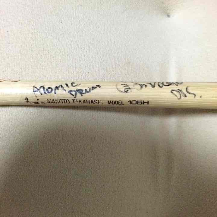 BOOWY 高橋まこと 直筆サイン入りドラムスティック - メルカリ
