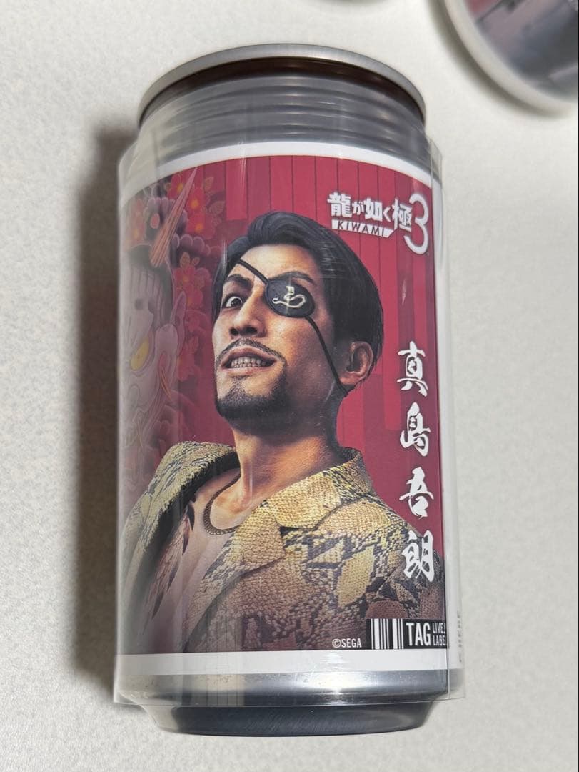 龍が如く3 真島吾朗 ステッカー 龍が如く ラベル缶 真島吾郎
