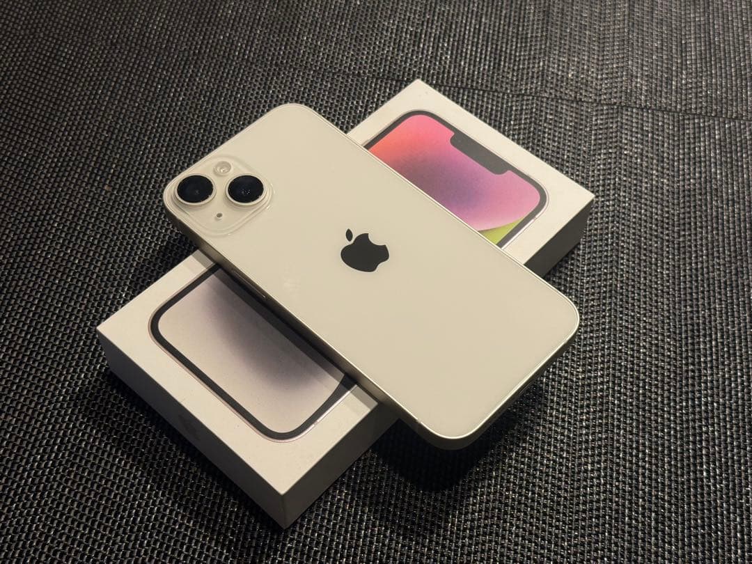 iPhone 14 128GB スターライト SIM フリー 100% バッテリ iPhone 14 128GB - スターライト（SIMフリー）[整備済製品] - Apple