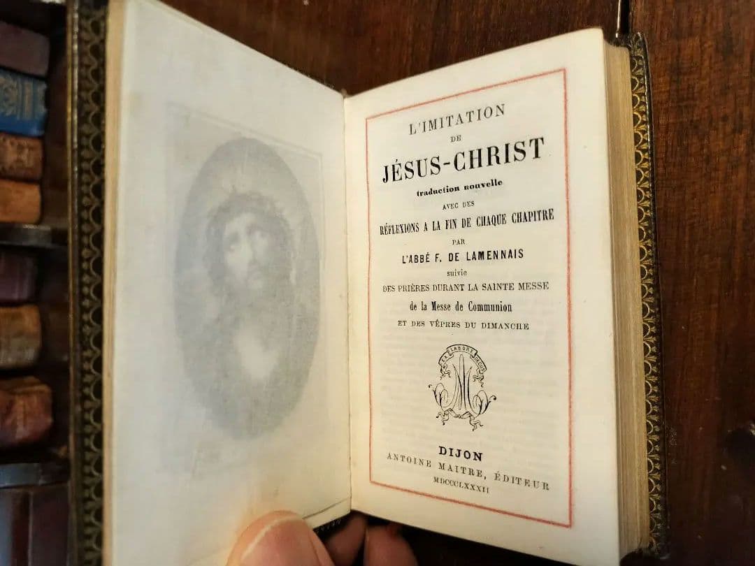 1882年ミニチュア聖書I'mitation de jesus-Christ - メルカリ