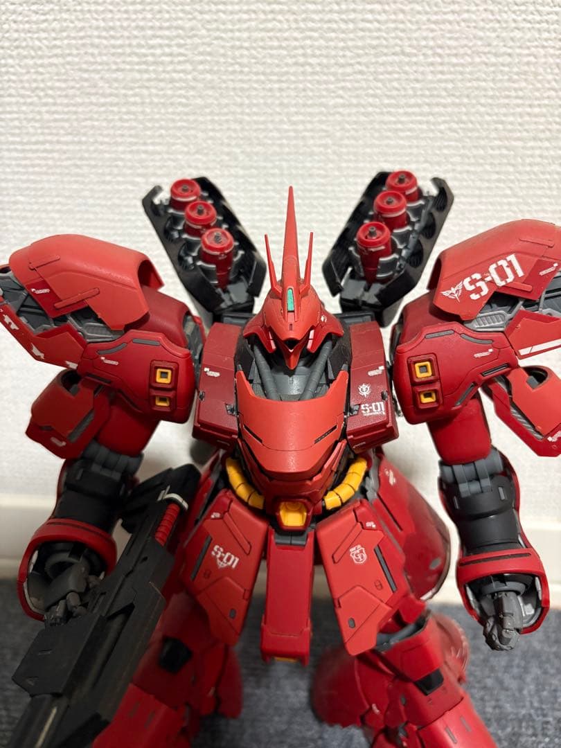 完成品】MG サザビー Ver.Ka 墨入れ デカール 艶消し仕上げ 逆シャア