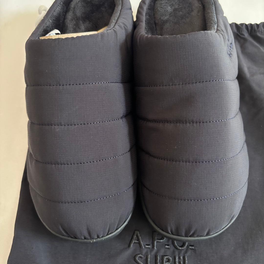 SUBU x A.P.C.キルティングサンダル A.P.Cオリジナル巾着付き - メルカリ