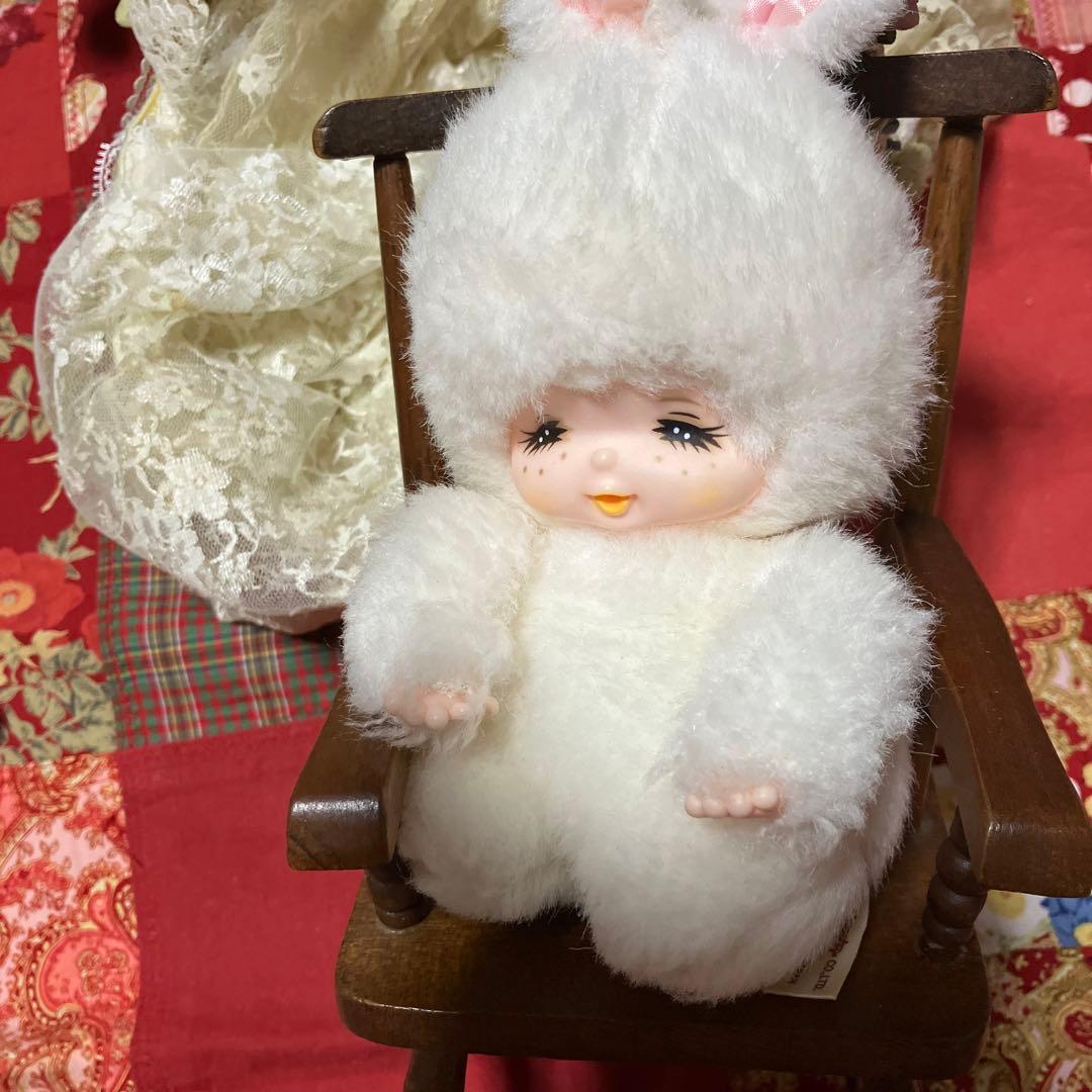 レトロぬいぐるみ 人形 うさぎ ハニートイズ モンチッチ 指しゃぶり