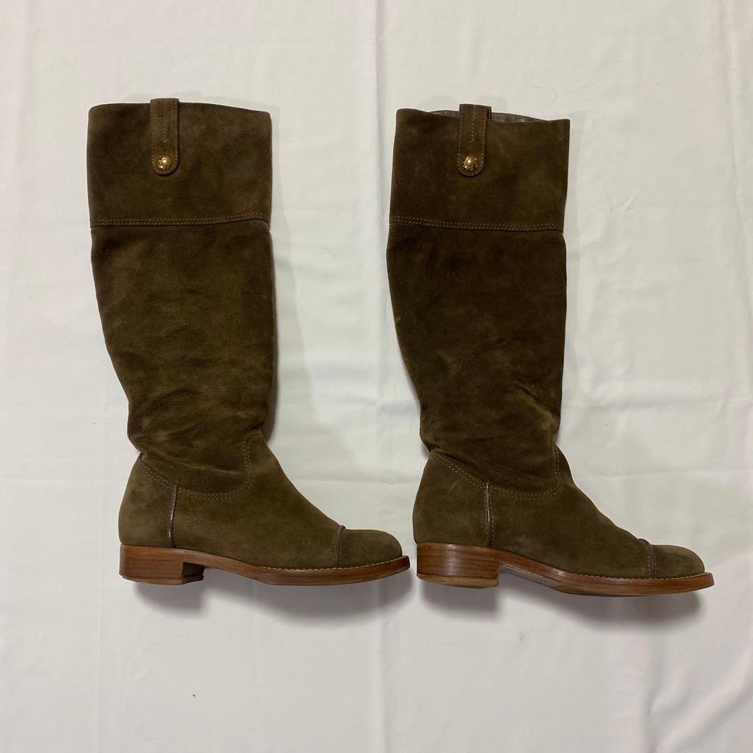 お値下げ❗️LOUIS VUITTON スエード マヒナロングブーツ