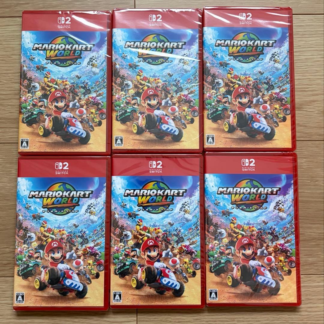 【新品】MARIOKART WORLD マリオカートワールド　6本セット 新品】MARIOKART WORLD マリオカートワールド 6本セット