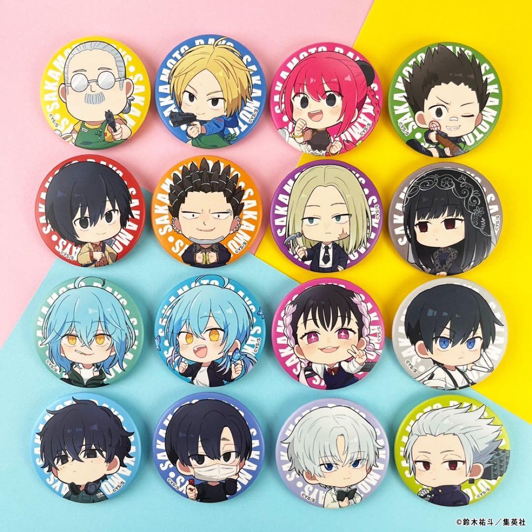 サカモトデイズ タワレコカフェ ミニキャラ 缶バッジコレクション BOX