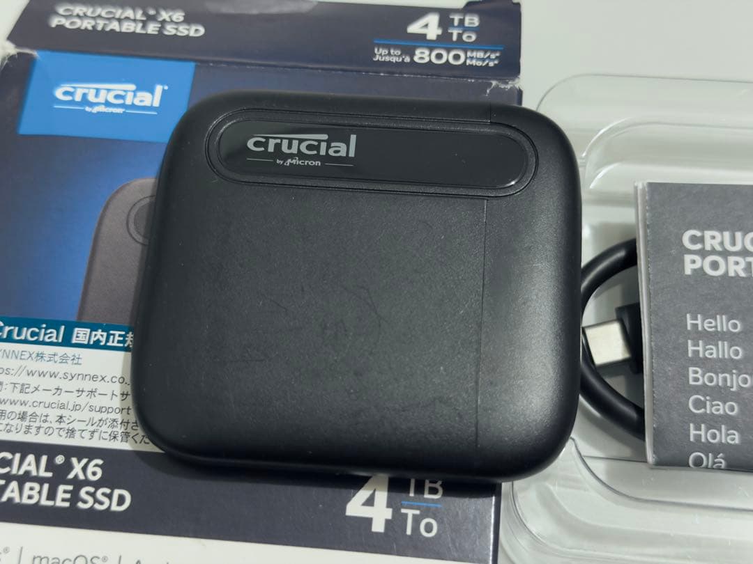Crucial X6 4TB ポータブルSSD - メルカリ