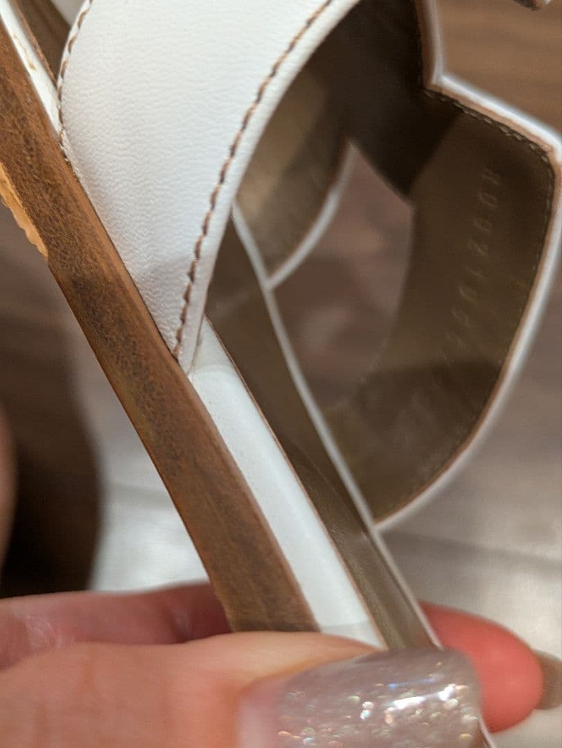 【MT】HERMES サンダル 《オラン》 オラン　ホワイト37　37.5