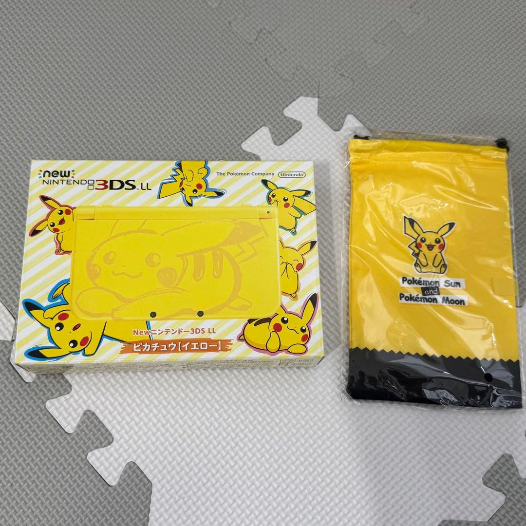 Nintendo New 3DS LL ピカチュウ イエロー 美品 箱付 - メルカリ