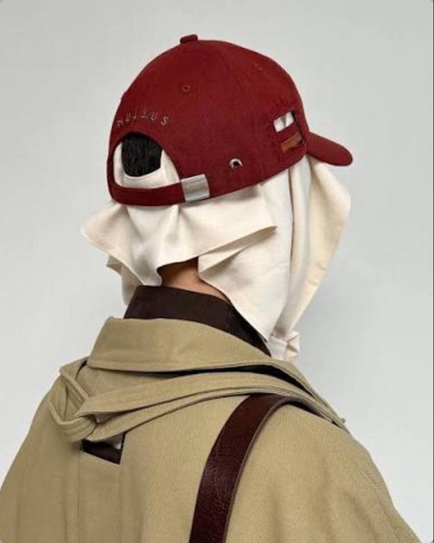 nullus 25ss HOMME ALONE キャップ 赤 - メルカリ